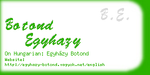 botond egyhazy business card
