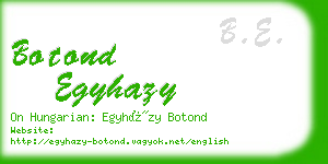 botond egyhazy business card